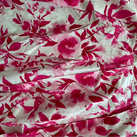 Zara Pink & White Floral A-Line Midi Skirt – Size XS - Picture 4 of 12
